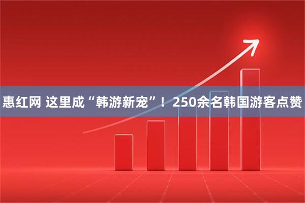 惠红网 这里成“韩游新宠”！250余名韩国游客点赞